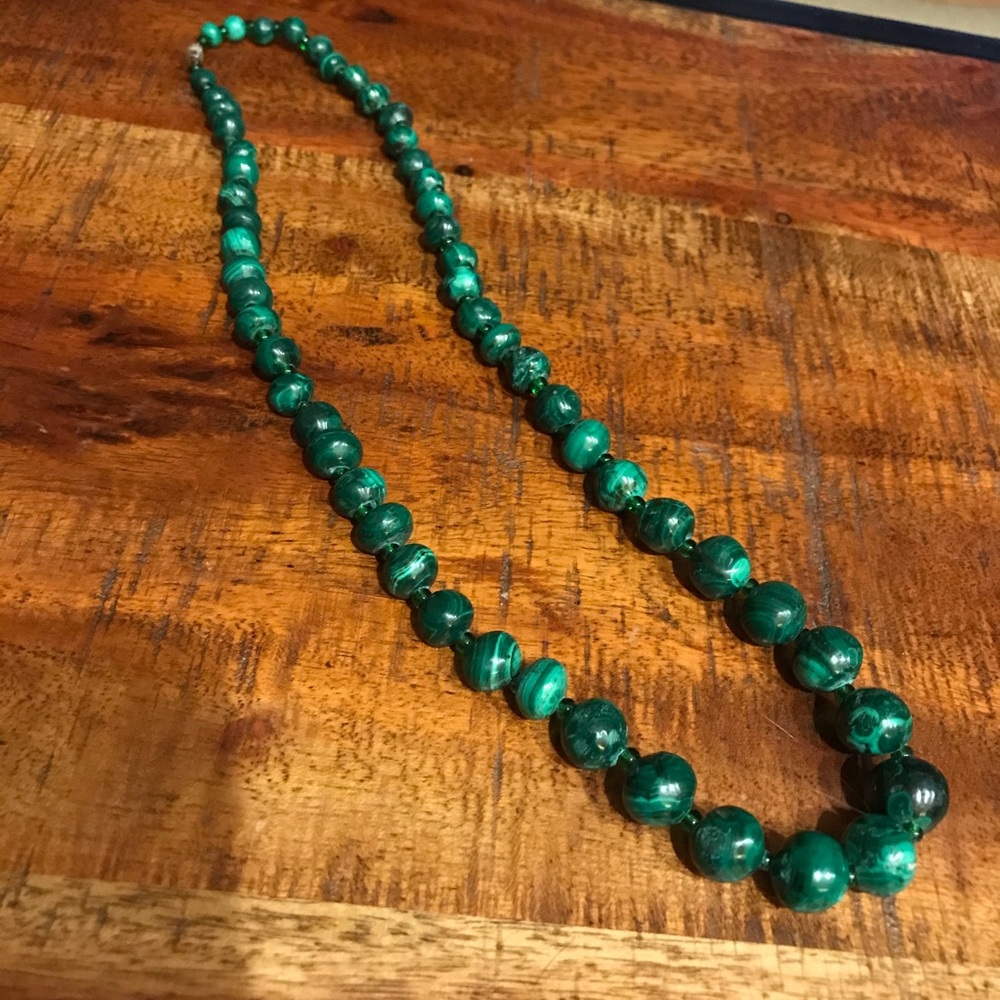 Malachite necklace